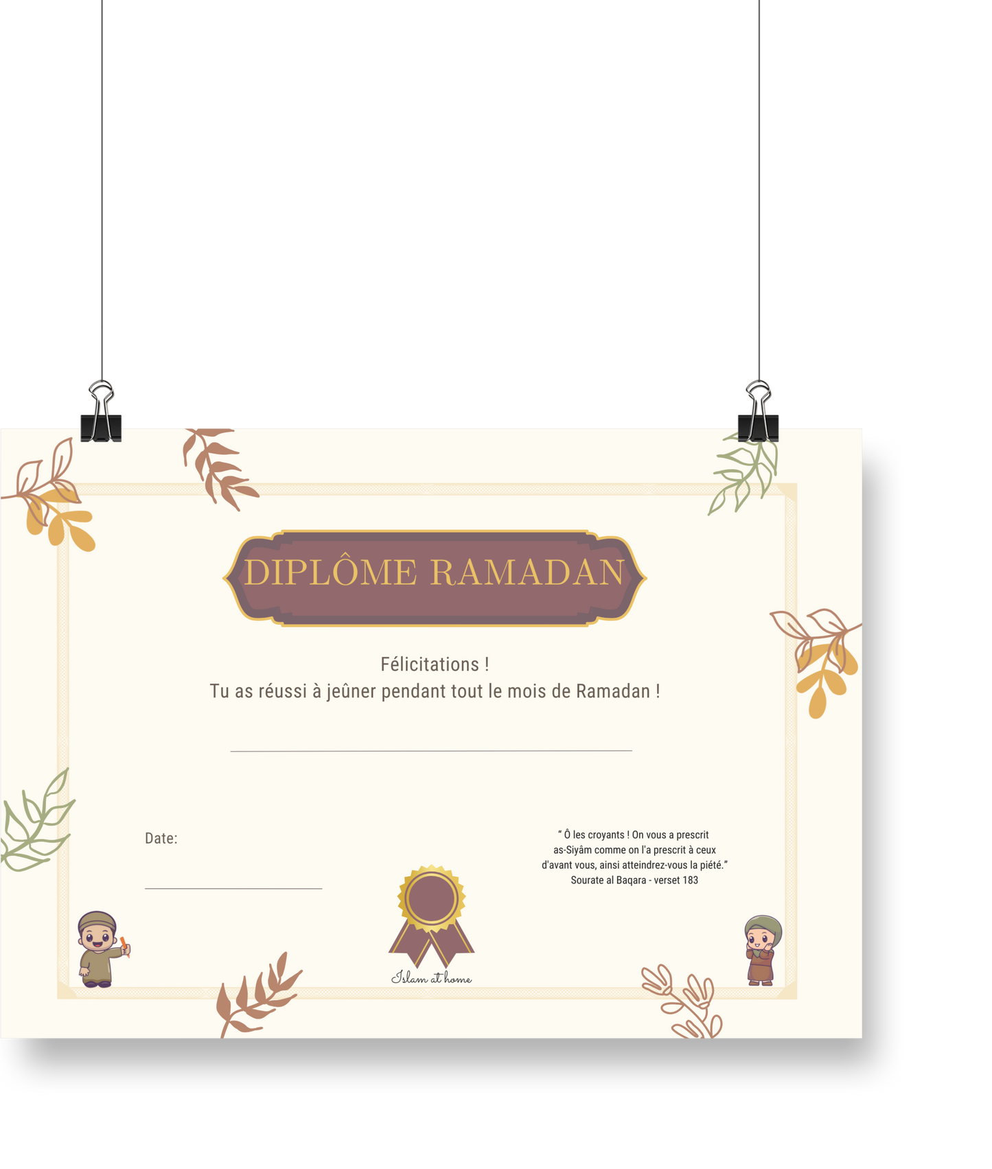 Diploma Ramadan (FR/NL)