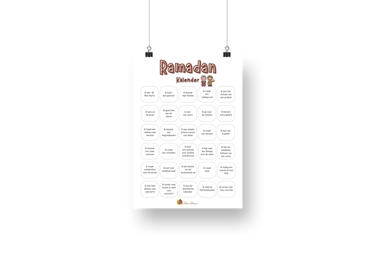 Ramadan Activity calendar (FR/NL)